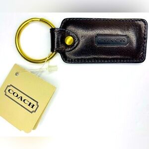 Vintage Coach Leather NWT Key Fob/Chain in Mocha Brown Leather! Style #7…